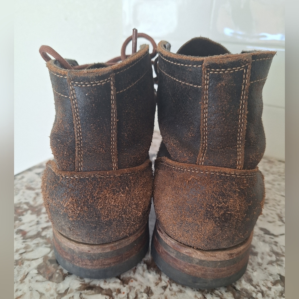 Truman waxed flesh boots 7D - Picture 3 of 11